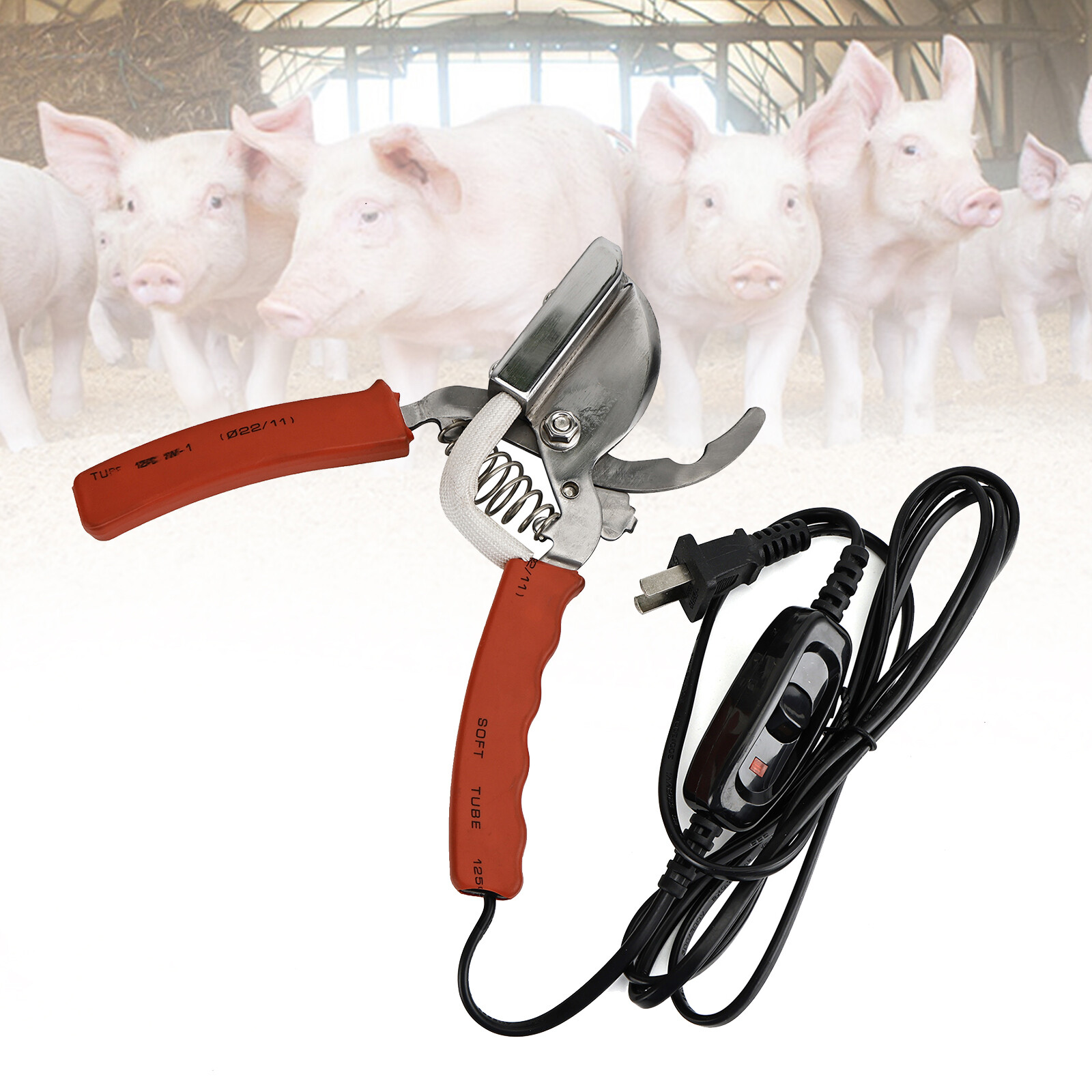 Electric LiveStock Tail Docker Tail Cutter Dog Puppy Sheep Pig Cutting Tool US