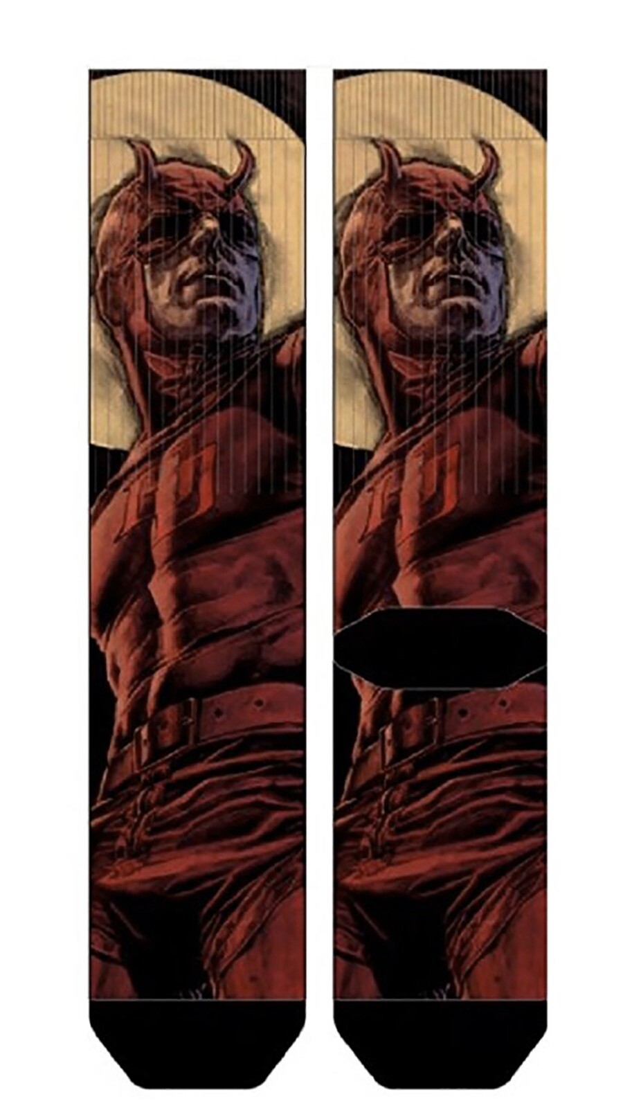 Bioworld Marvel Comics Daredevil Character Adult Sublimated Crew Socks
