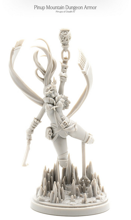 █ 30mm Kingdom Death Pinup Mountain Dungeon Armor Unassembled WH408