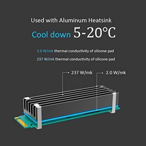 M.2 SSD Thermal Pads Cooling Sheet Set