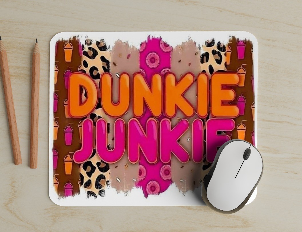Dunkie Junke Mouse Pad great for Office or Gaming Personalize