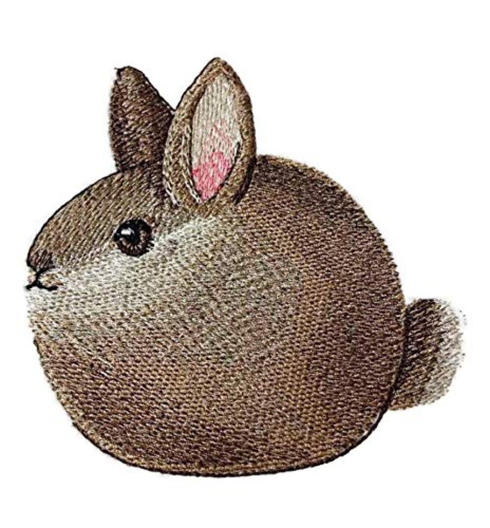 UZ75 New Nature Weaved in Threads, Amazing Baby Animal Kingdom [ Roly-Poly Bunny