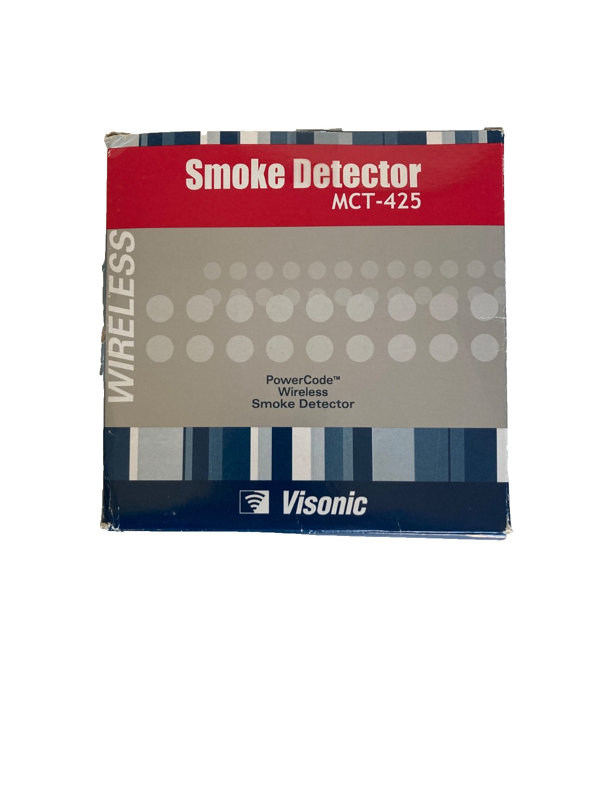 Visonic MCT-425 Wireless Smoke Detector Used - Tested Good