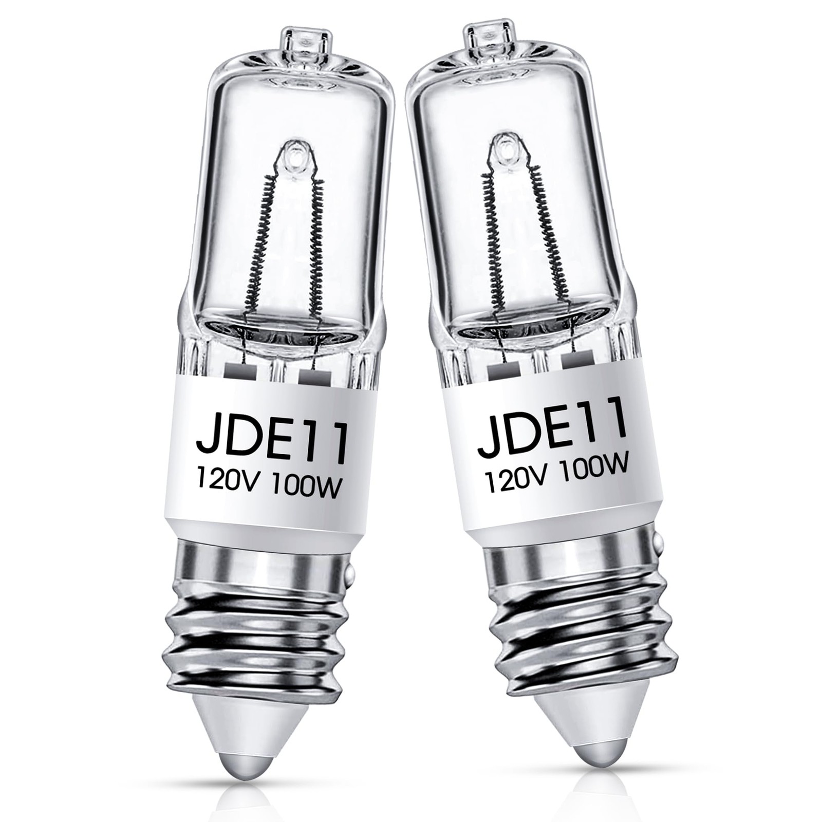 Flaspar JDE11 120V 100W, E11 Bulb, 2 Pack Bulb Warm White