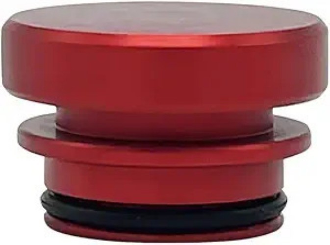 Car Cigarette Lighter Plug Cover, Aluminum 12 Volt Power Outlet Cov Color: Red