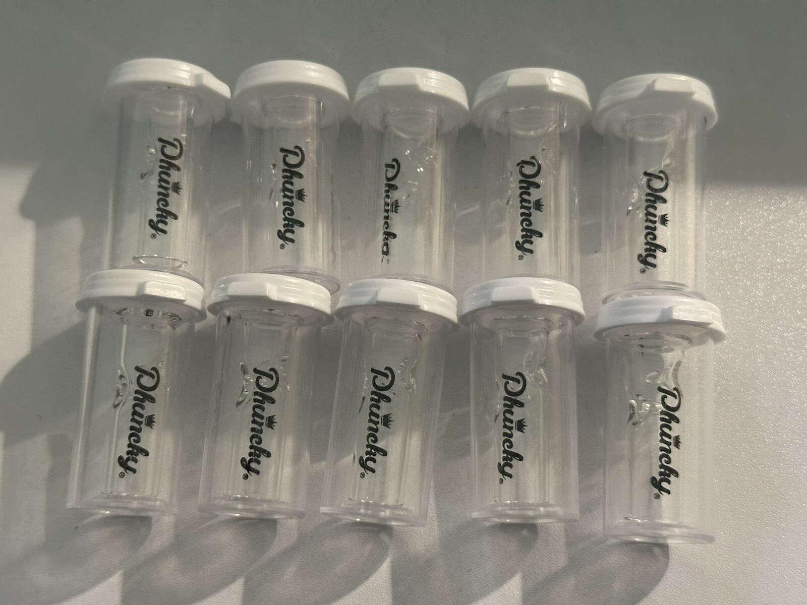 10MM Round Phuncky Feel Tip Classic Clear 10 Pack W/ Logo Feeltips Cypress Hill