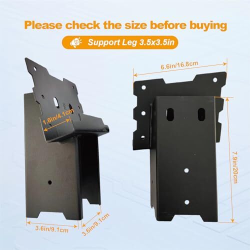 Angle Bracket Outdoor Compound Elevator Bracket For Deer Stand Hunting Blind 4x4