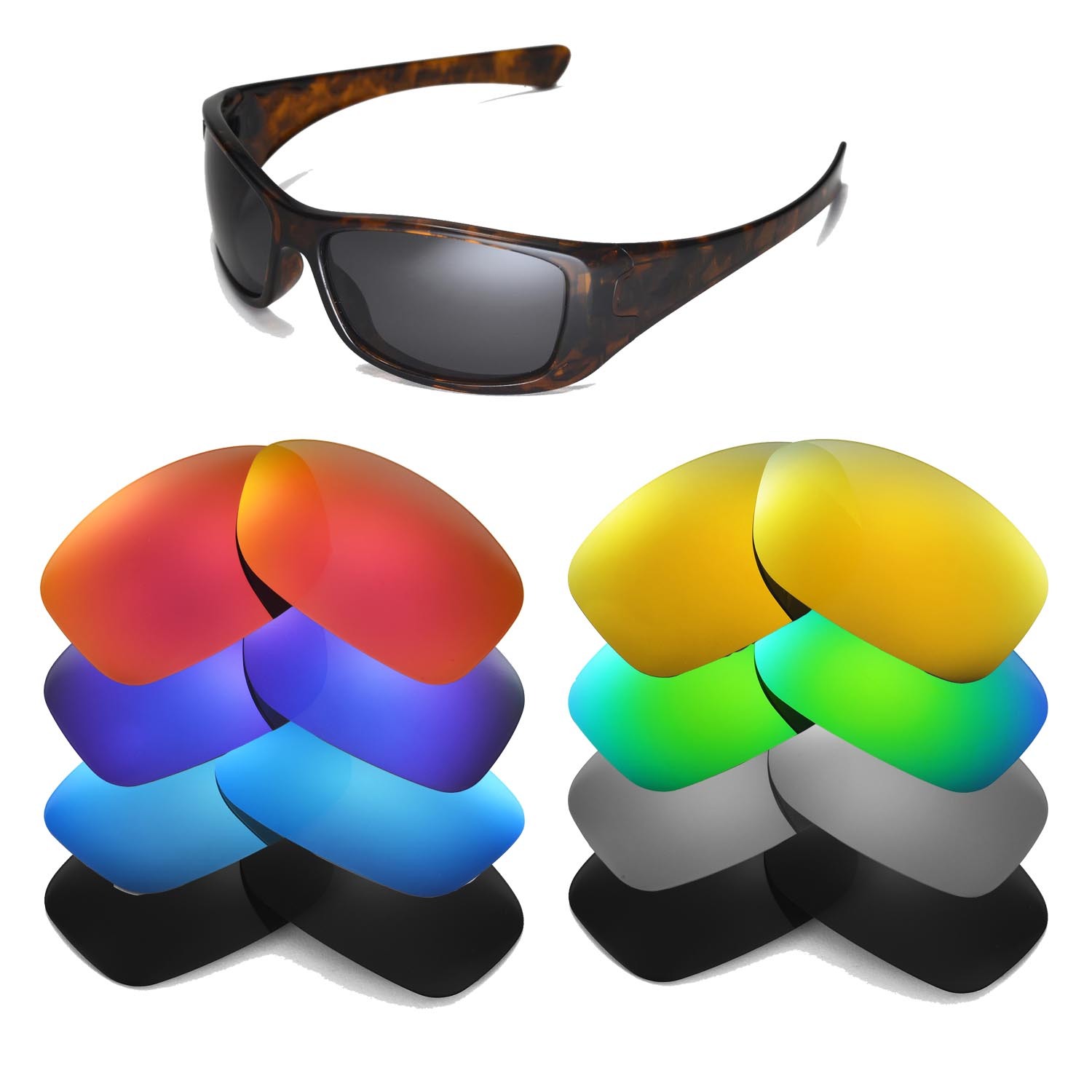 Walleva Replacement Lenses for Oakley Hijinx Sunglasses - Multiple Options