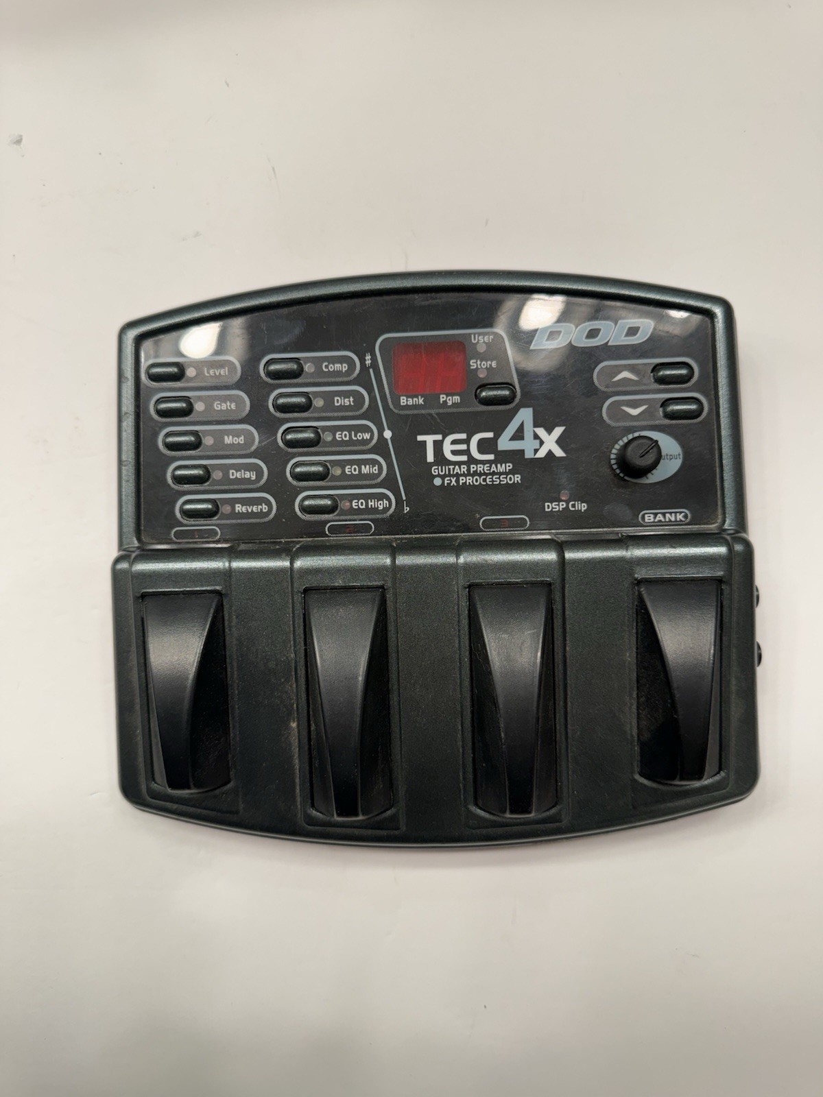 DOD Digitech TEC 4X Guitar Preamp & FX Multi Effects Processor Pedal + PSU