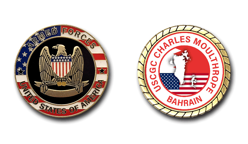 USCGC Charles Moulthrope Bahrain Challenge Coin
