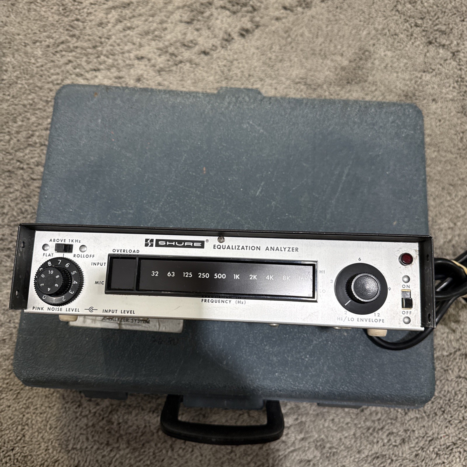 Shure Equalization Analyzer System Feedback Controller M615 With Case Vintage
