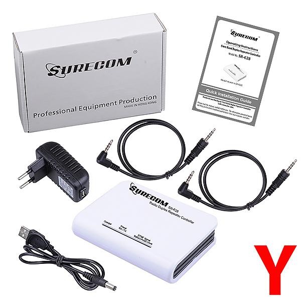 SURECOM SR-628 cross band Duplex Repeater Controller w/ YAESU VX-3R FT-60R cable