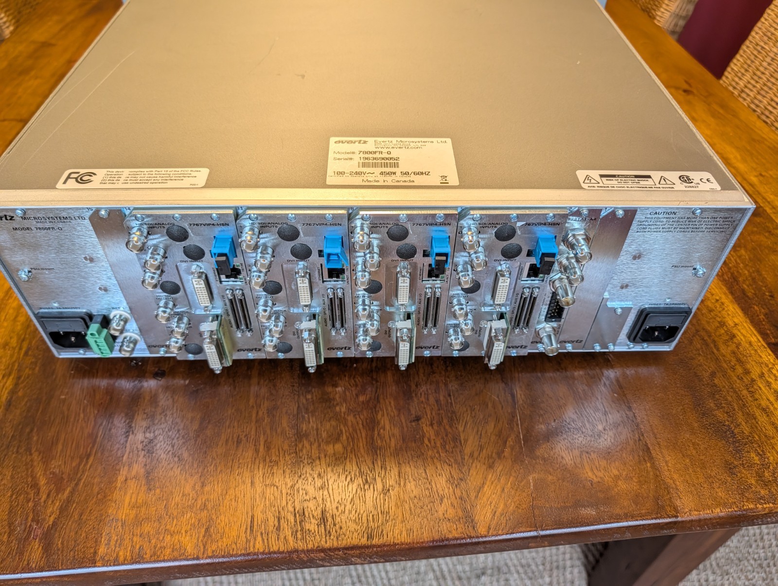 Evertz 7767VIP4-HSN Multiviewer Backplane (no card - backplane only)