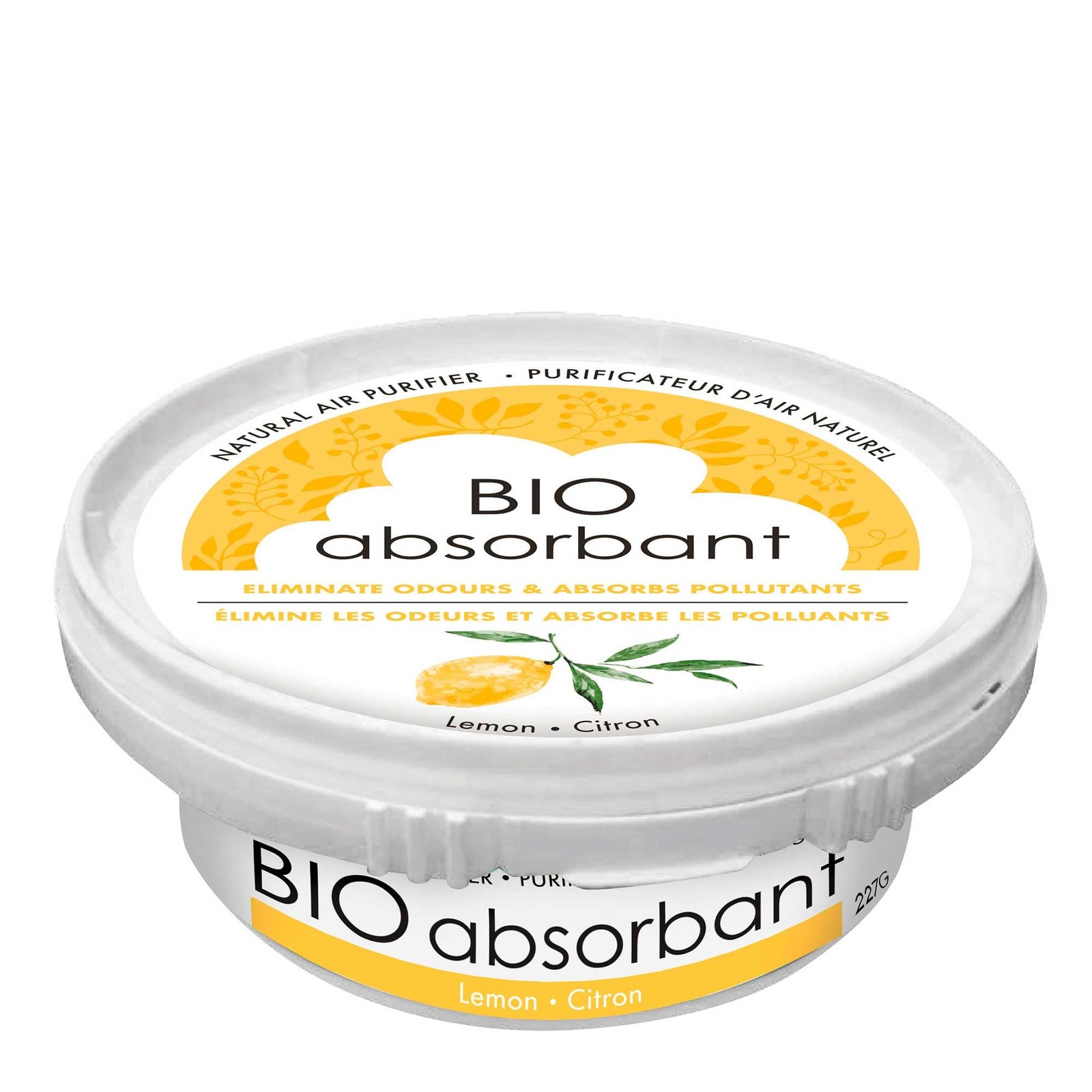 Bio Absorbant Air Purifier with Activated Carbon, Plant- and Mineral-Based, A...
