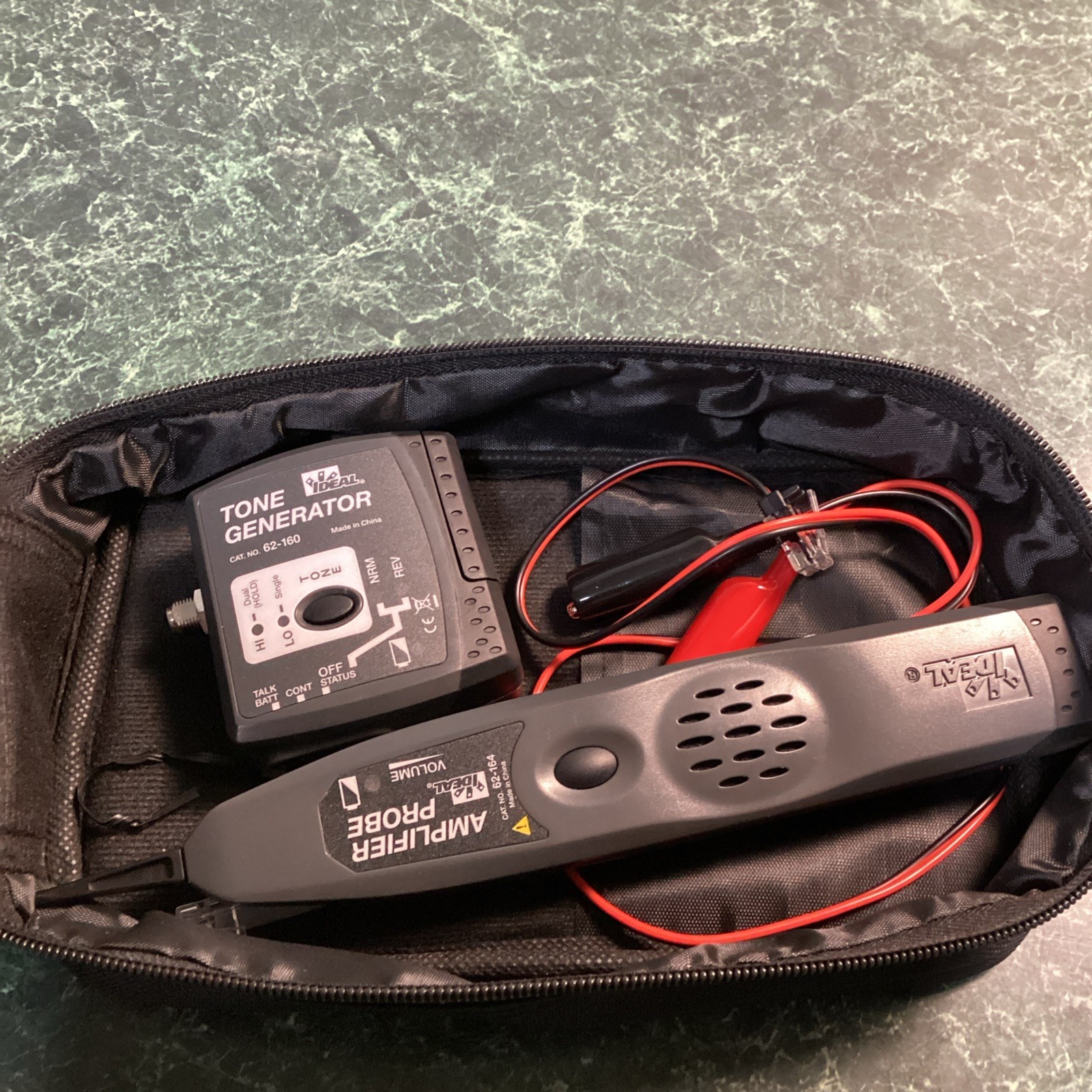 Ideal Tone Generator with Amplifier Probe Case Cables, Ethernet Fox & Hound Tool