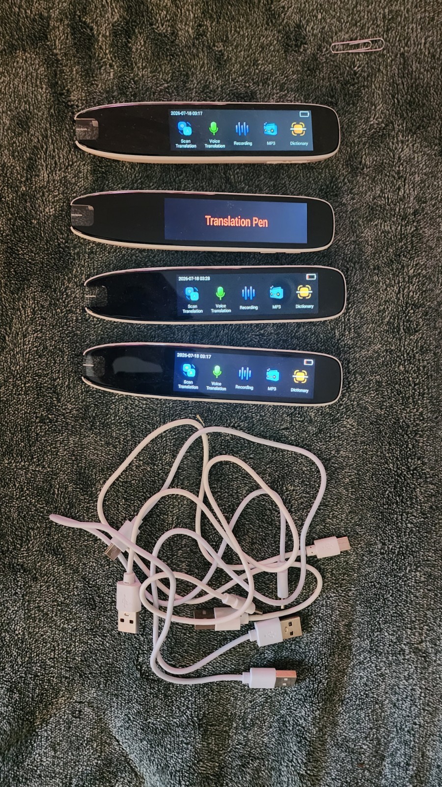 Hurrise Translation Pen 4 pack WiFi enabled with USB cables