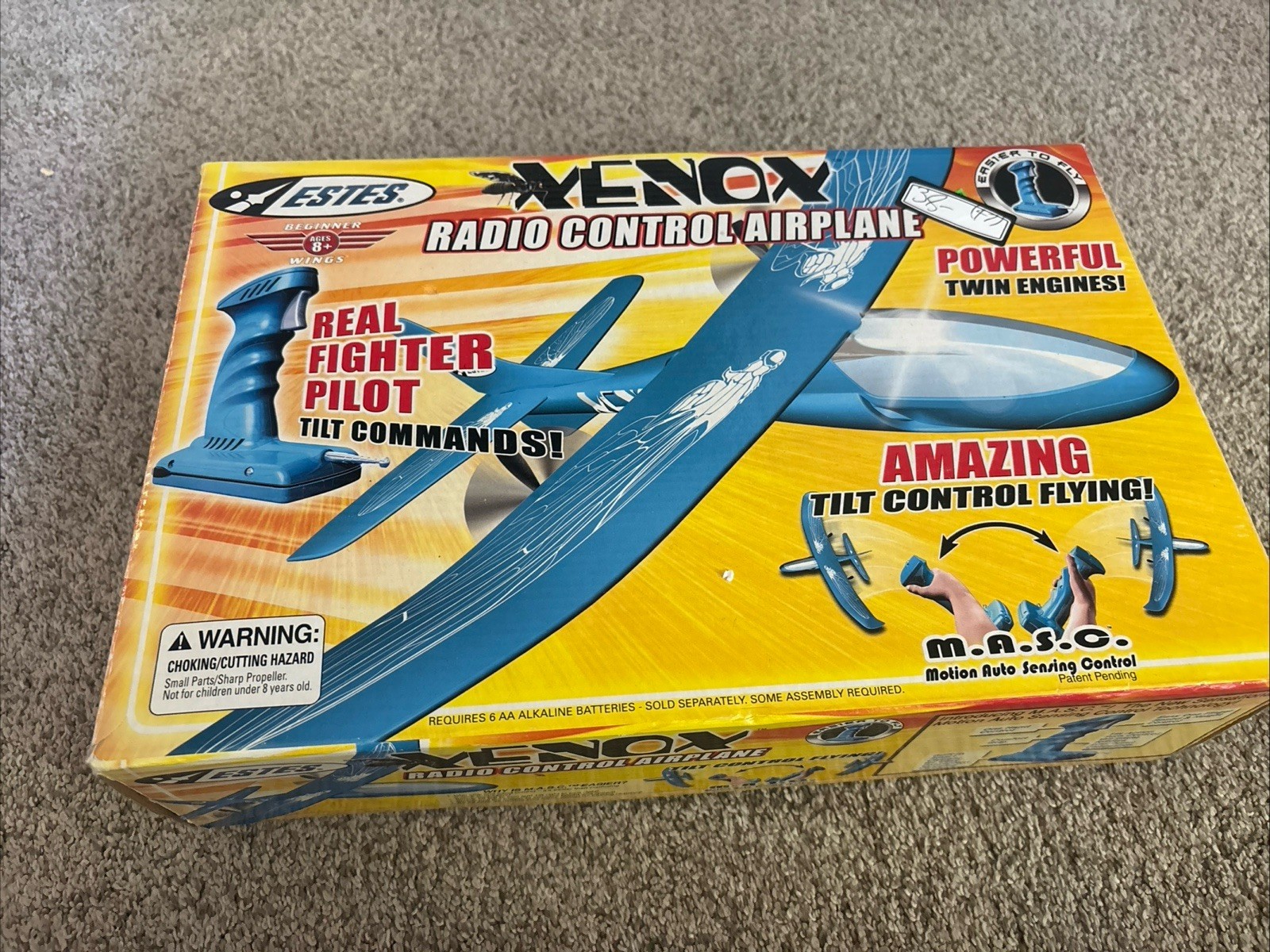 Estes Xenox Electric R/C Plane With Motion Auto Sensing Technology NIB