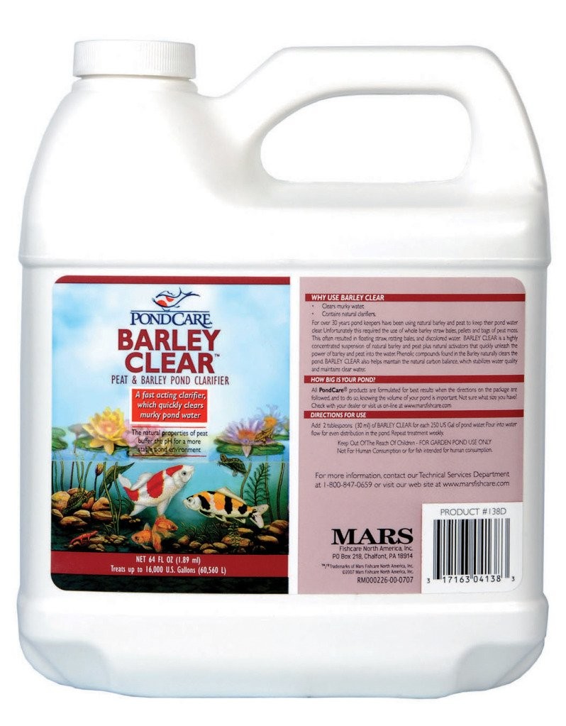 API Pondcare Barley Clear 64 oz - Natural Pond Clarifier