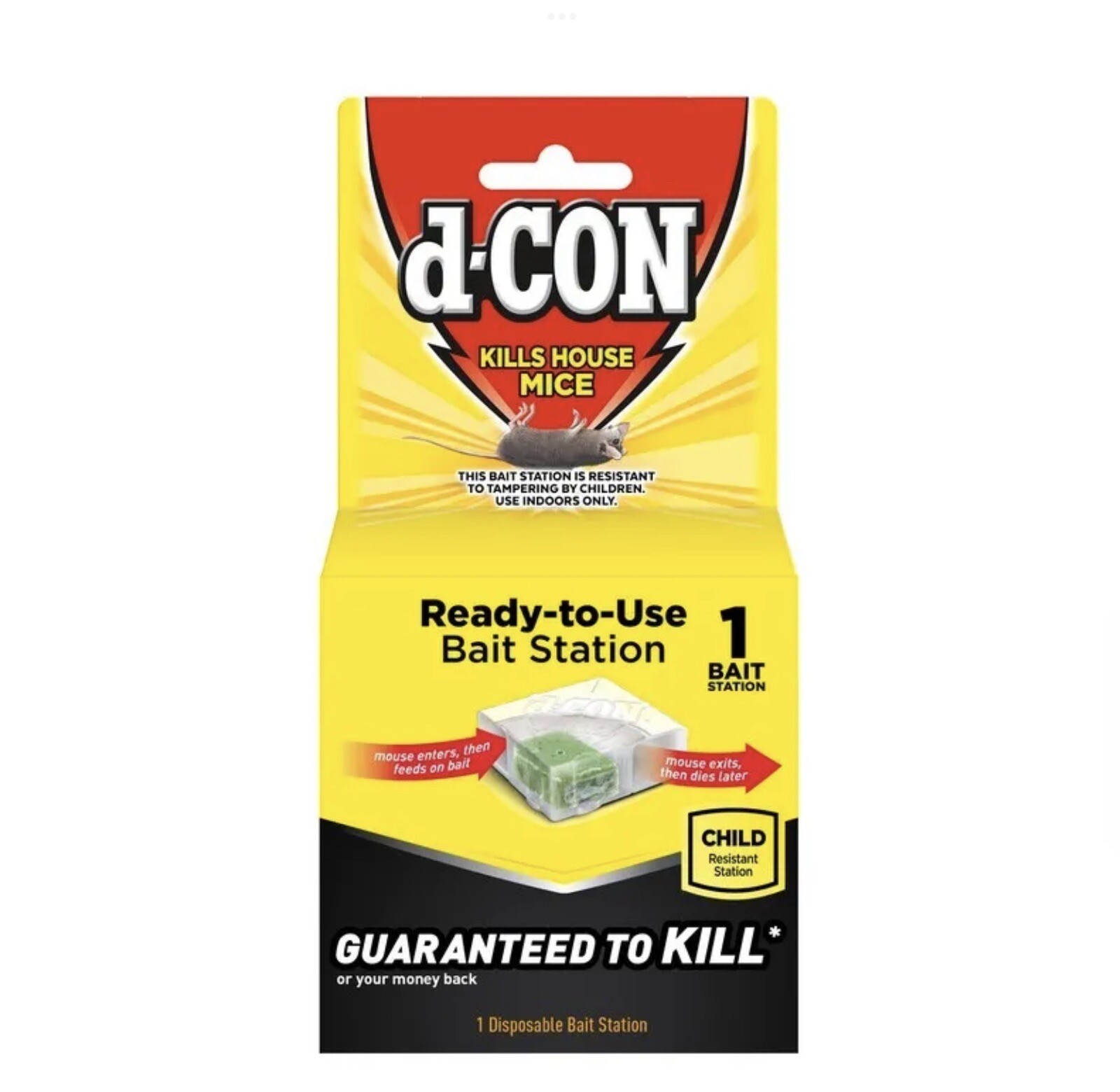 D-Con Ready-To-Use Indoor Child Resistant (1) Bait Station for Mice