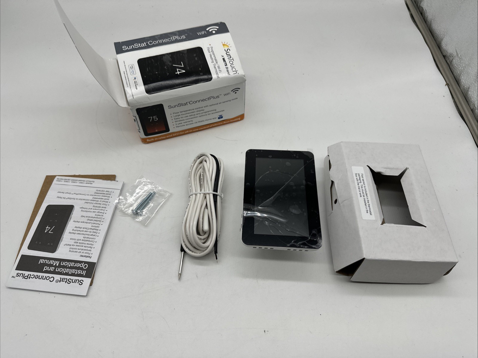 Suntouch Sunstat Connect Plus Touchscreen Programmable Smart Wi-Fi Thermostat