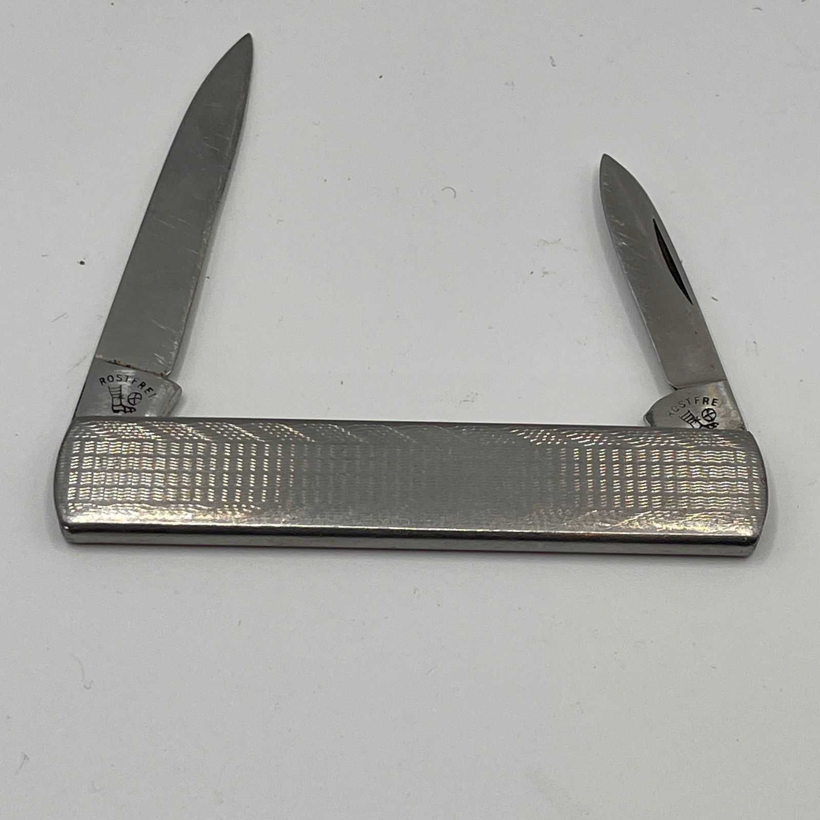 VTG Mueller Rostferei Germany Folding Pocket Knife Double Blade Stainless Steel