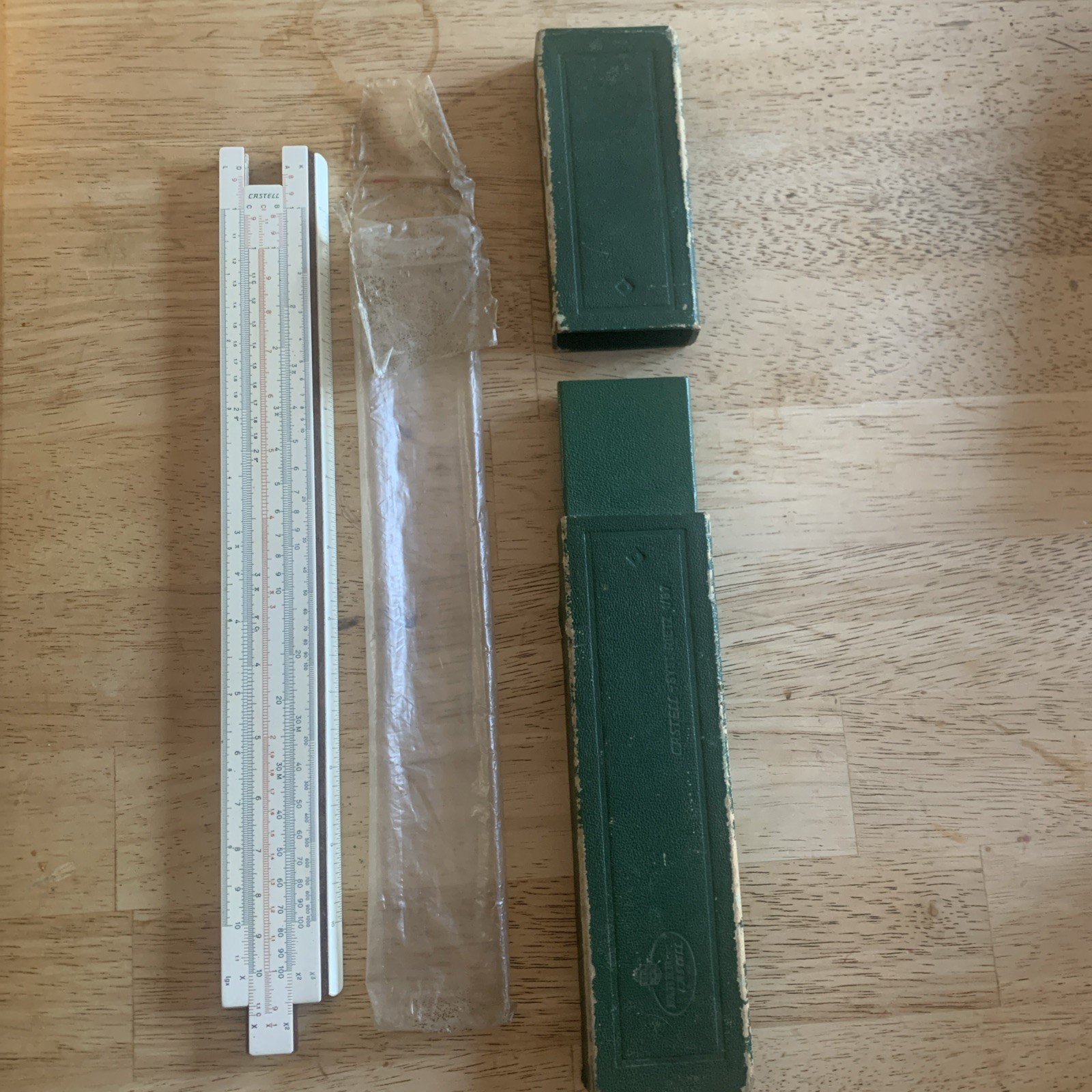 Faber Castell Ruler No 57/87 Vintage School Slide Rule for Draughing Drawing