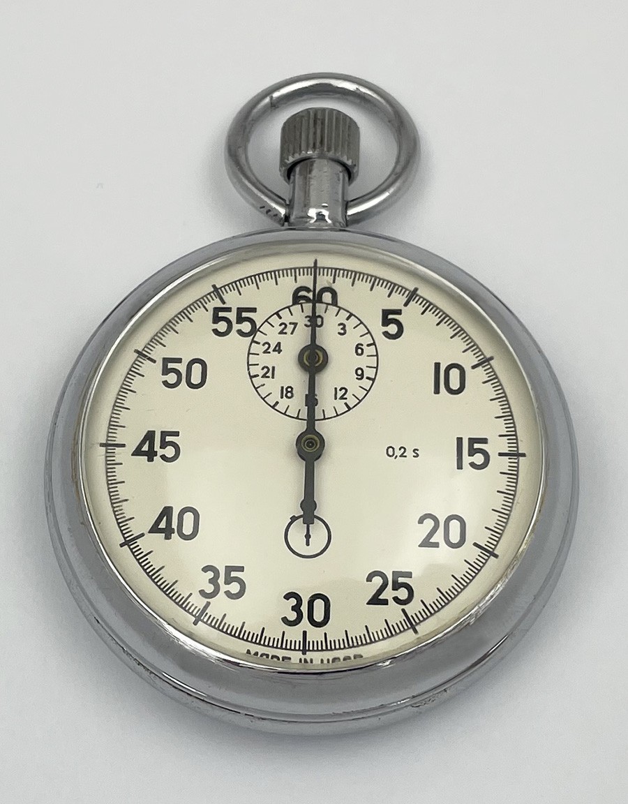 AGAT 4282 Vintage USSR Soviet stop watch stopwatch Chronometer 15 jewels 8751