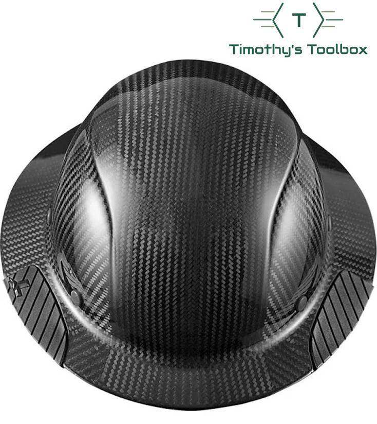 Lift Safety HDC-15KG Dax Carbon Fiber Full Brim Hard Hat- Black w/ Suspension