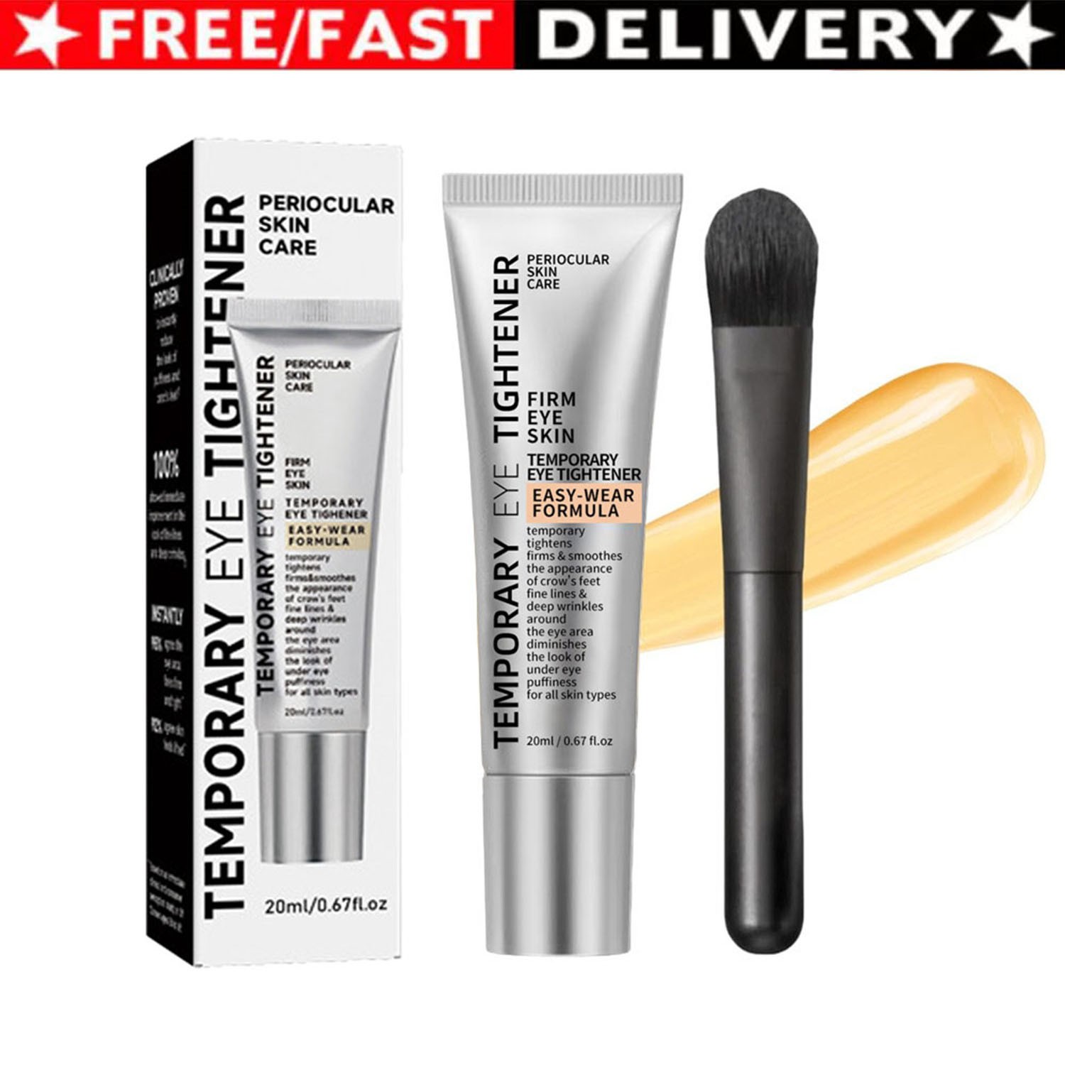 Temporary Eye Tightener- Instant Firming Primer, Easy-Wear Formula Cream 20ml 🔥