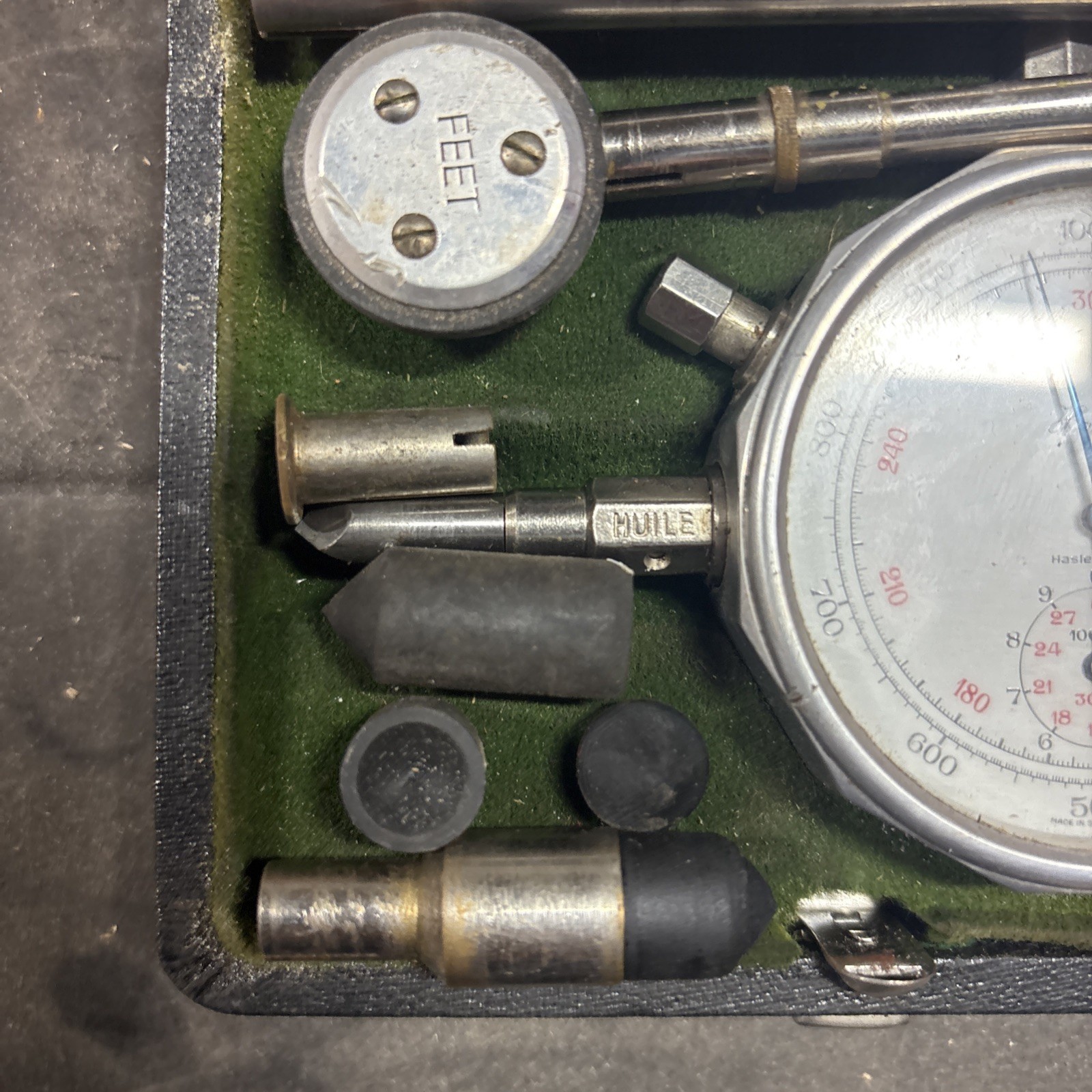 Rare hasler hand held Switzerland Tachometer speed indicator 1960's