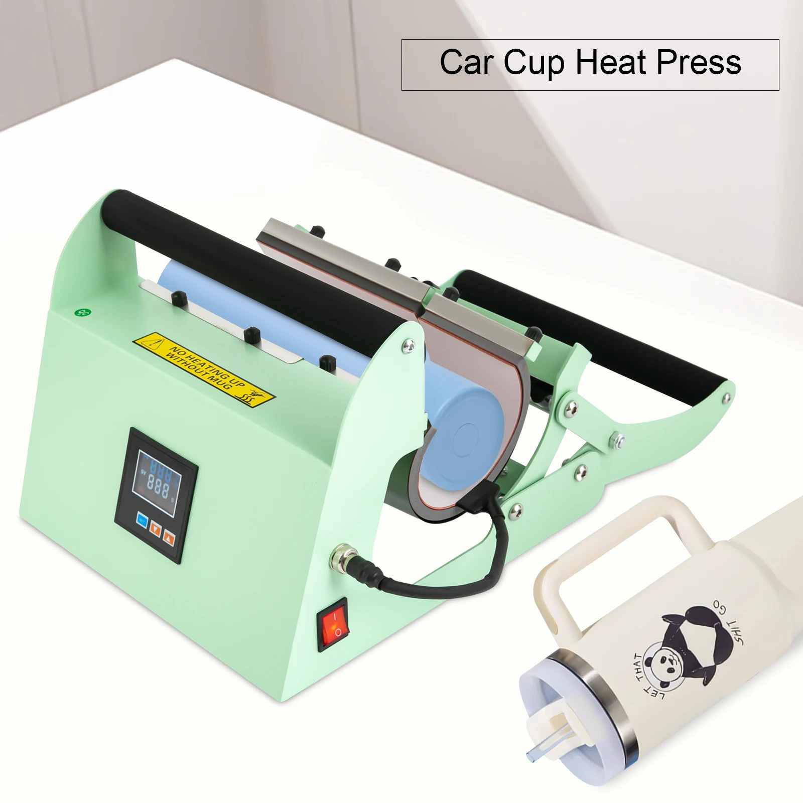 500w Car Cup Mug Press Heat Machine Tumbler Heat Press for 40oz Car Cups.