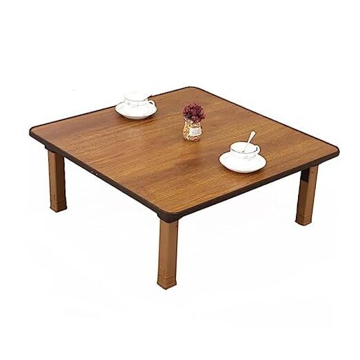 Japanese-Style Square Folding Tea Coffee Table, Low Table, Dining 60x60cm