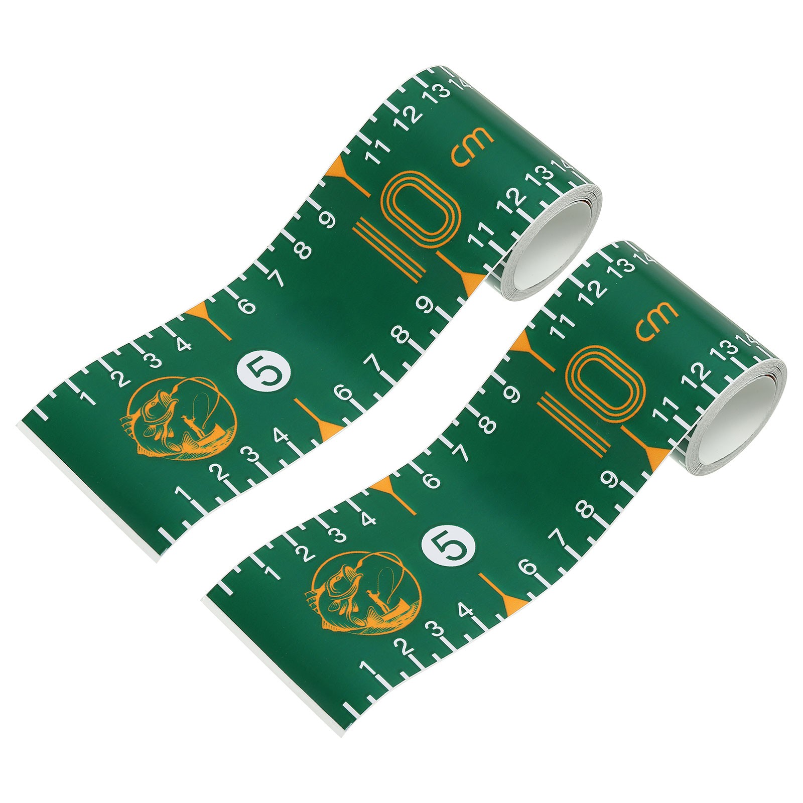 Adhesive Fish Ruler, 2Pack 51 Inch Measure Sticker for Fishing Boat, Dark Green