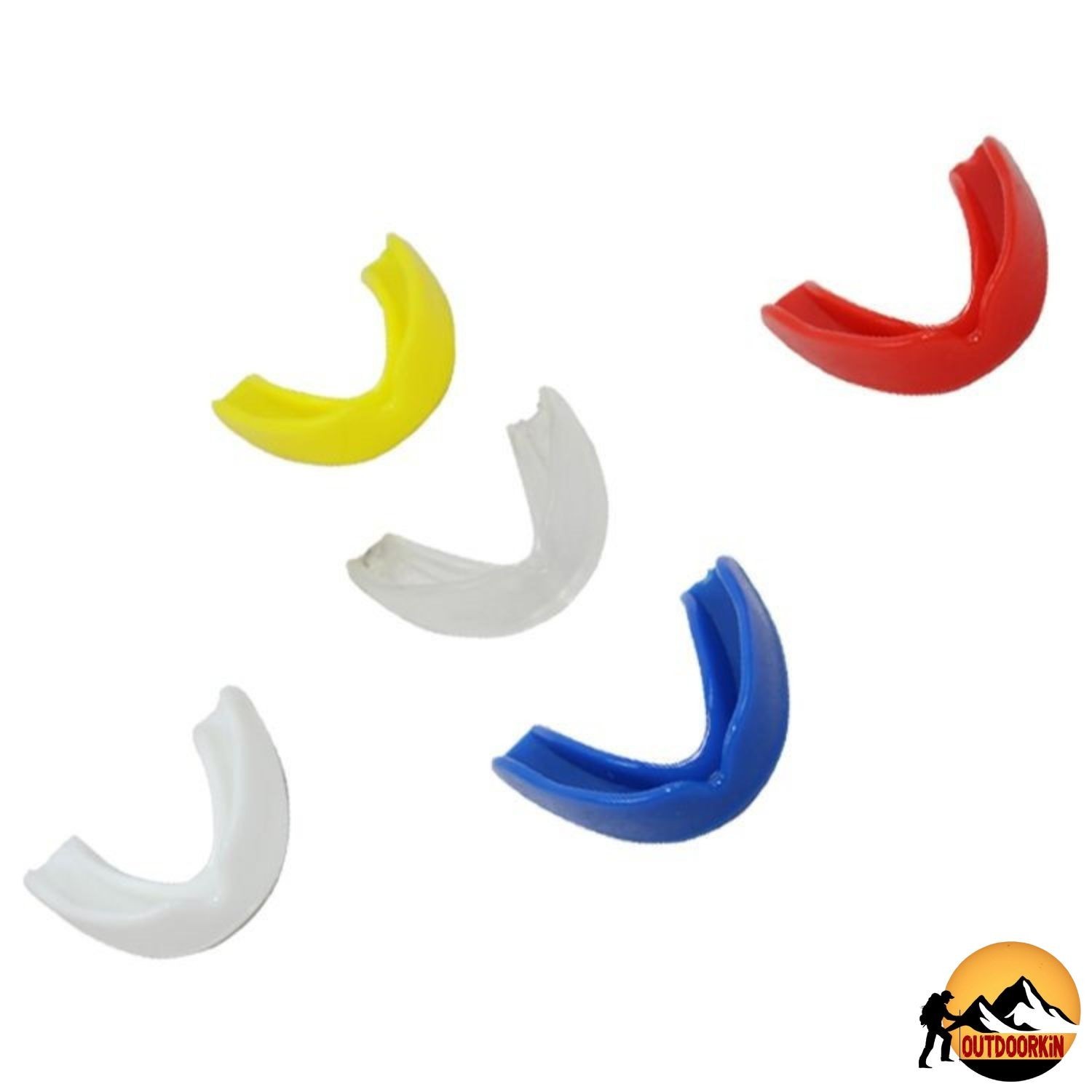 Red Color Boxing Single Layer Silicone Mouth Guard Teeth Protector