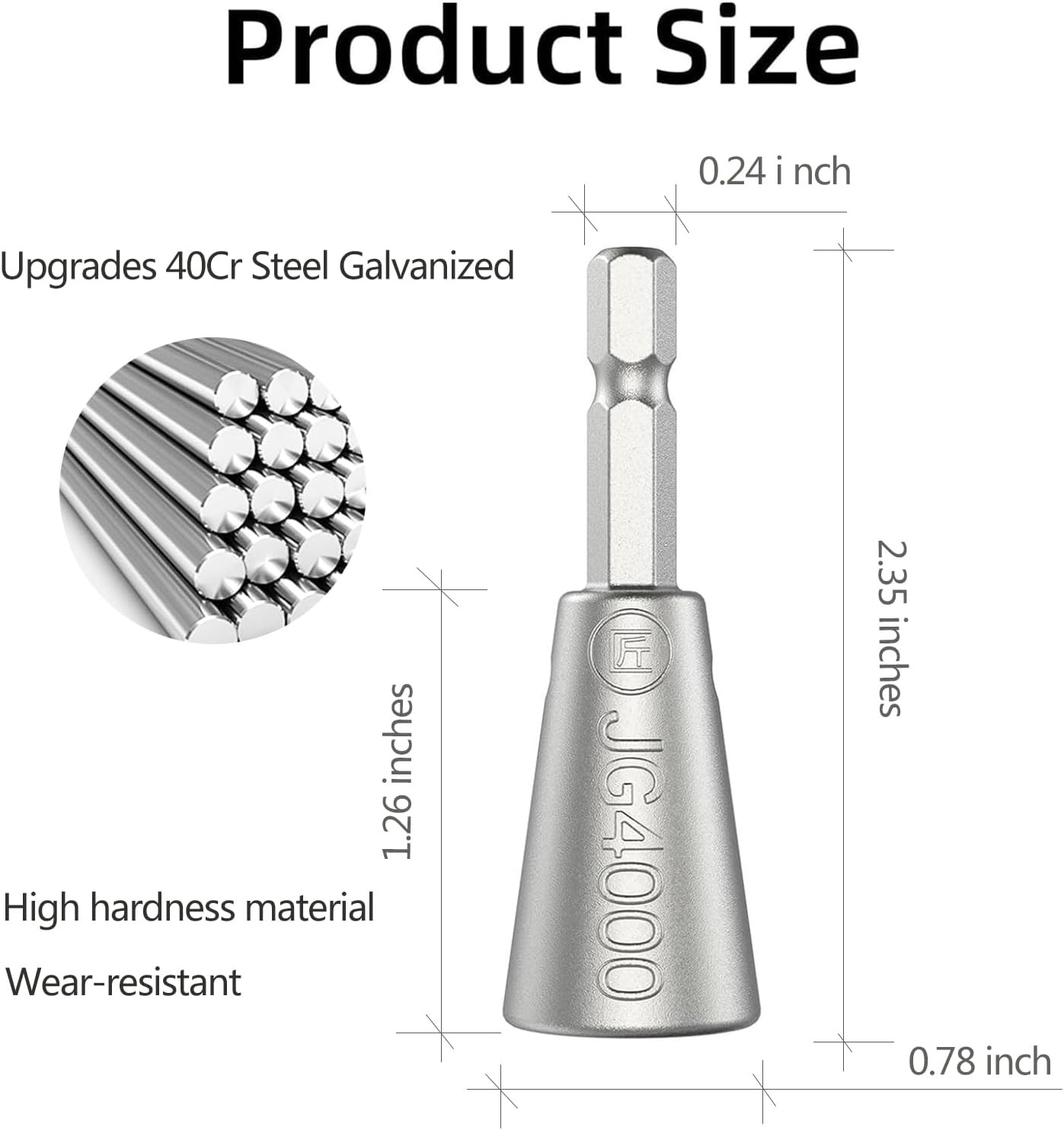Premium Wire Nut Twister Connector, Stainless Steel Shank Durable Cable Twisting