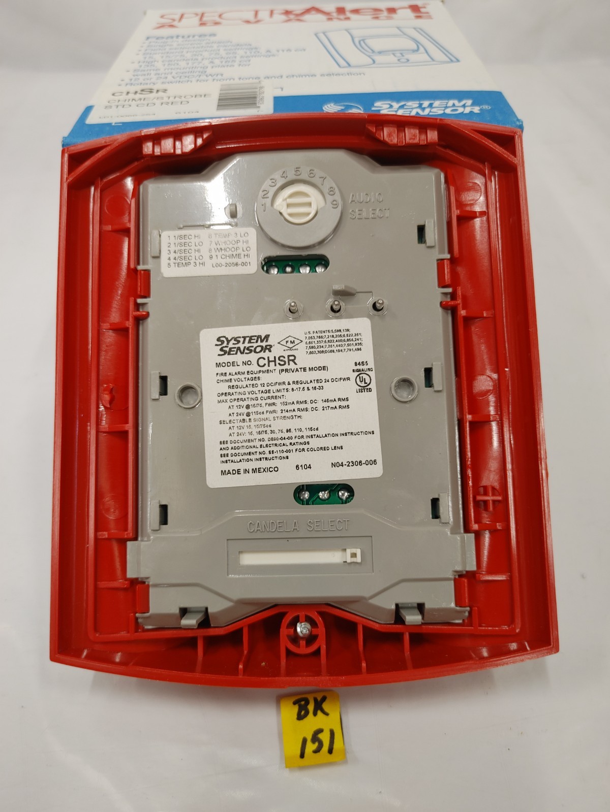 Spectra Alert CHSR Rotary Switch Horn