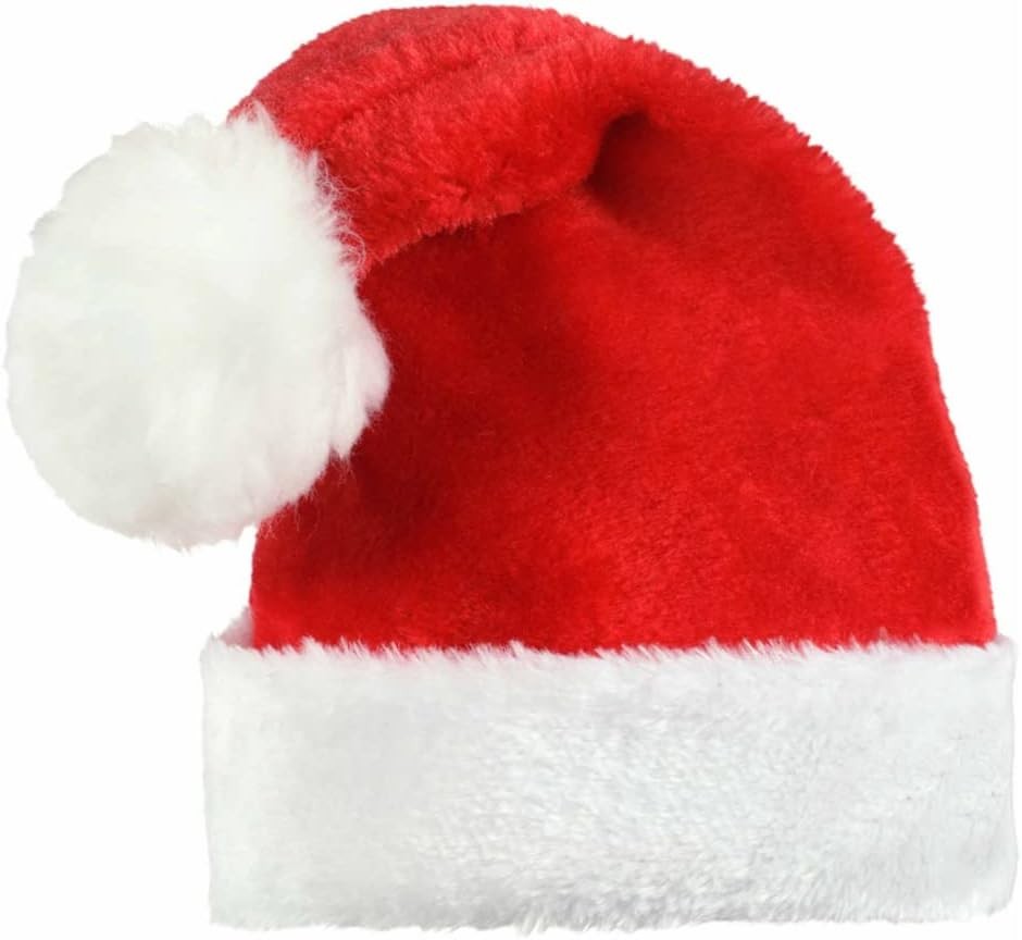 Plush Santa Claus Hat Fancy Dress Christmas Holiday Child Costume Accessory