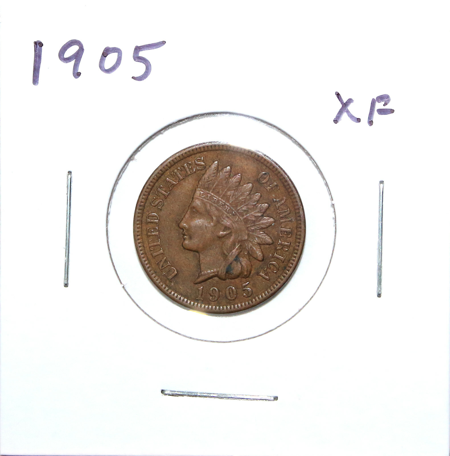 1905 US Indian Head Cent XF EF Extremely Fine Full Sharp Liberty Free Shipping