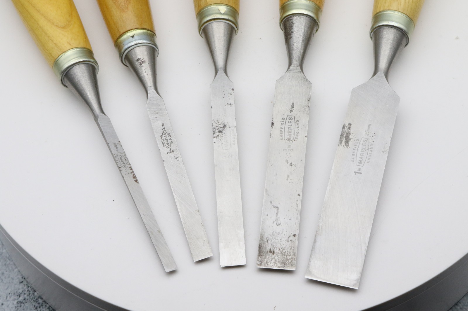 MARPLES RIDGEWAY 5 PIECE WOOD CHISEL SET