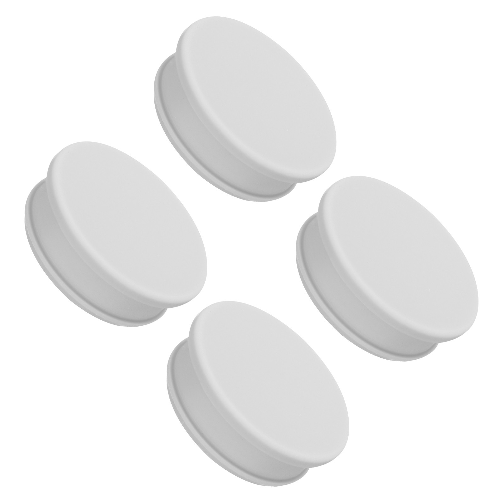 4pcs Silicone Hole Plugs Flush Type Panel Round Hole Plugs 50.6mm Diameter Grey