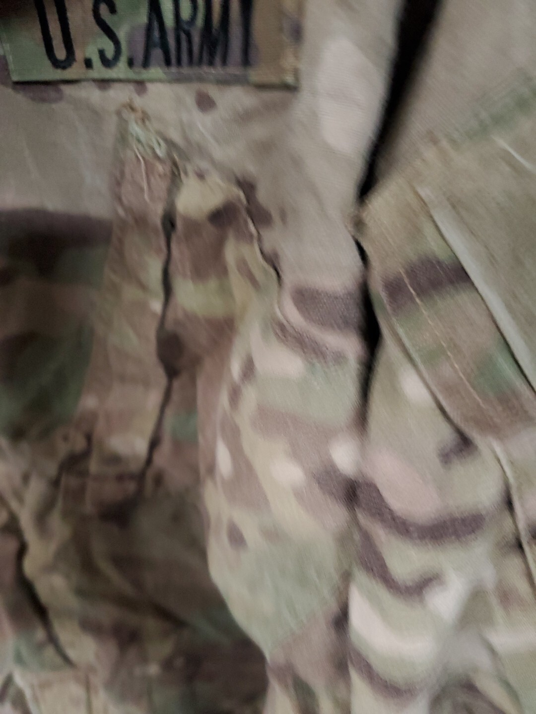 US ARMY ISSUE MULTICAM - FLAME RESISTANT Medium REGULAR jacket Faded