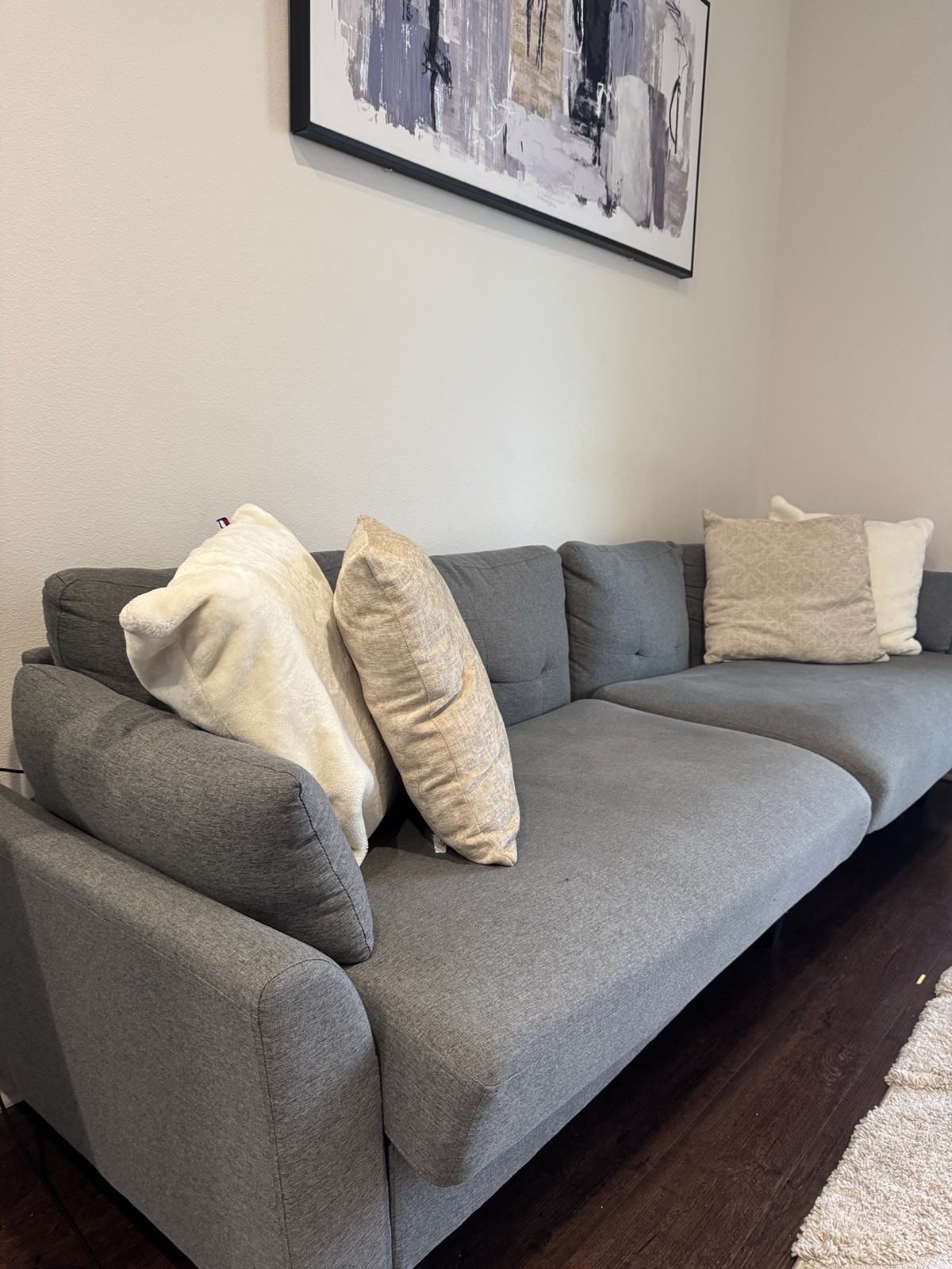 Linnzi 101'' Upholstered Sectional Sofa With Storage Ottoman