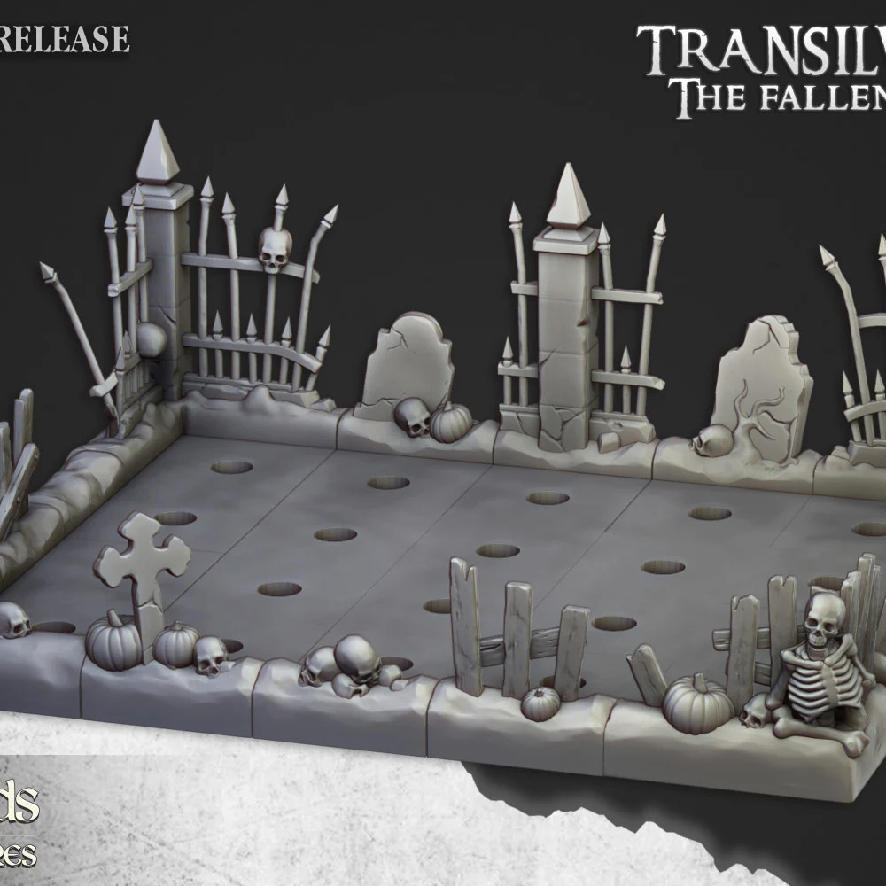 Undead Modular Movement Tray - Resin Tabletop Miniature
