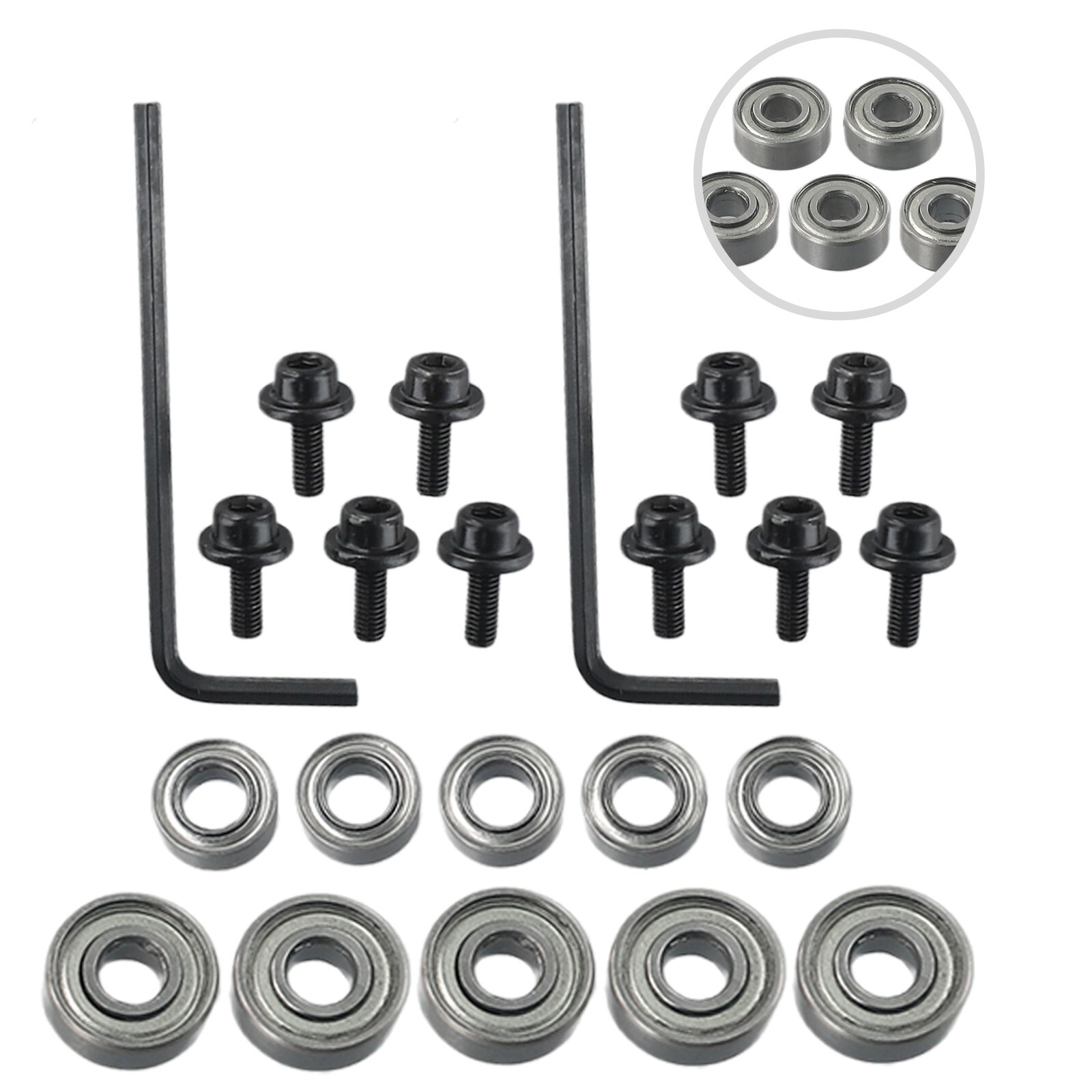 10pcs Router Bits Top Mounted Ball Bearings Guide For Router Bit Bearing Repair