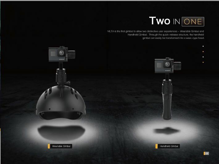 Freevision VILTA GOPro Gimbal, Stable, Versatile, Durable, Adaptable 3-Axis