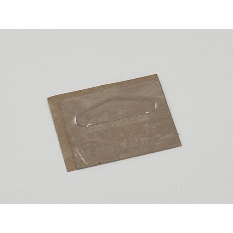 Kinter 1.625in. H X 0.015in. W X 1.125in. L Clear Clip On Repair Tabs Plastic