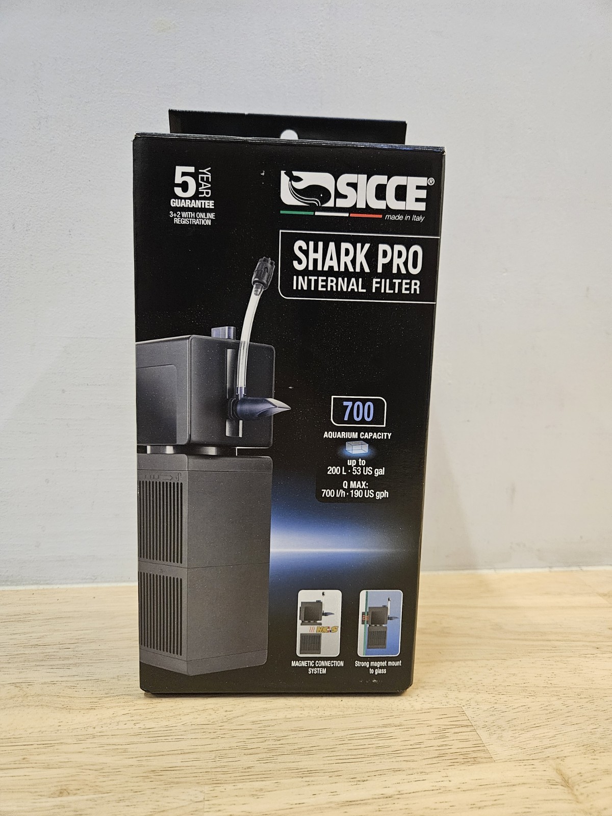 SharkPro 700 Aquarium Filter by Sicce | Vertical or Horizontal