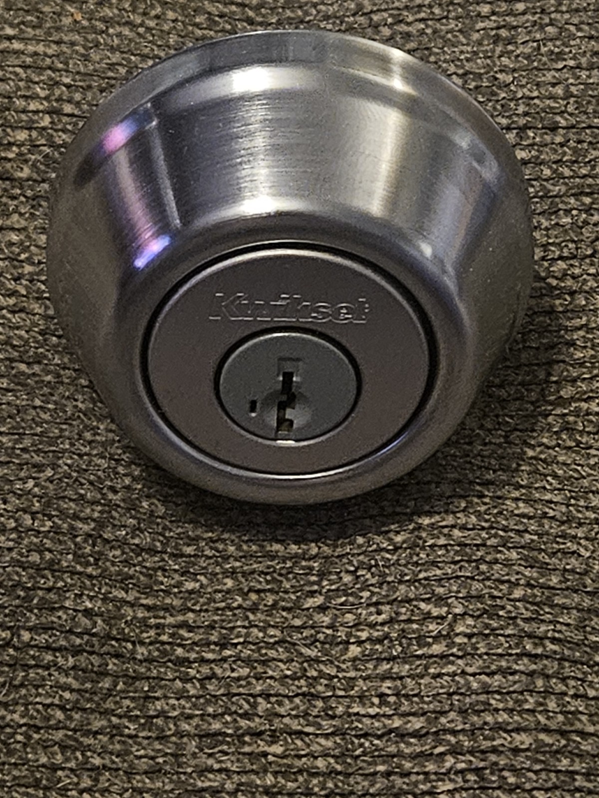 New Kwikset SmartKey Deadbolt Satin Chrome Finish 97800-191
