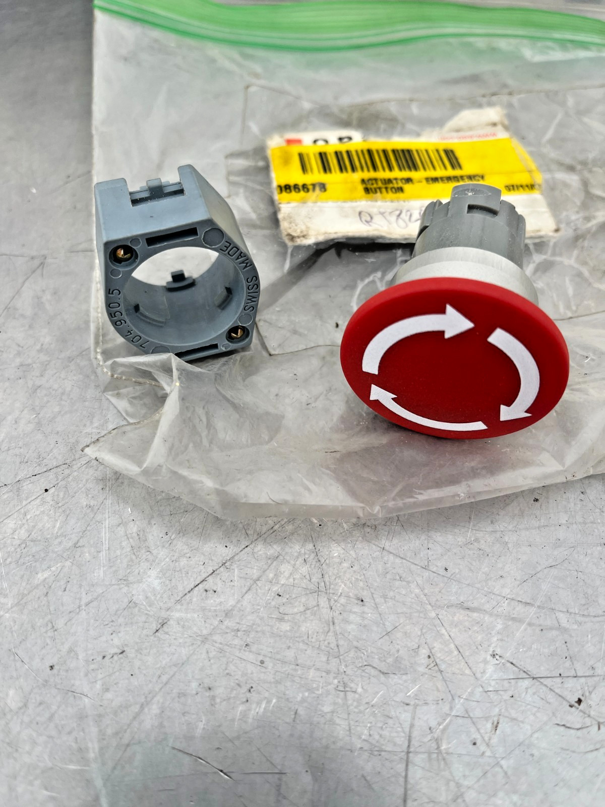 0086678 OEM WACKER NEUSON Emergency BUTTON ACTUATOR RT820