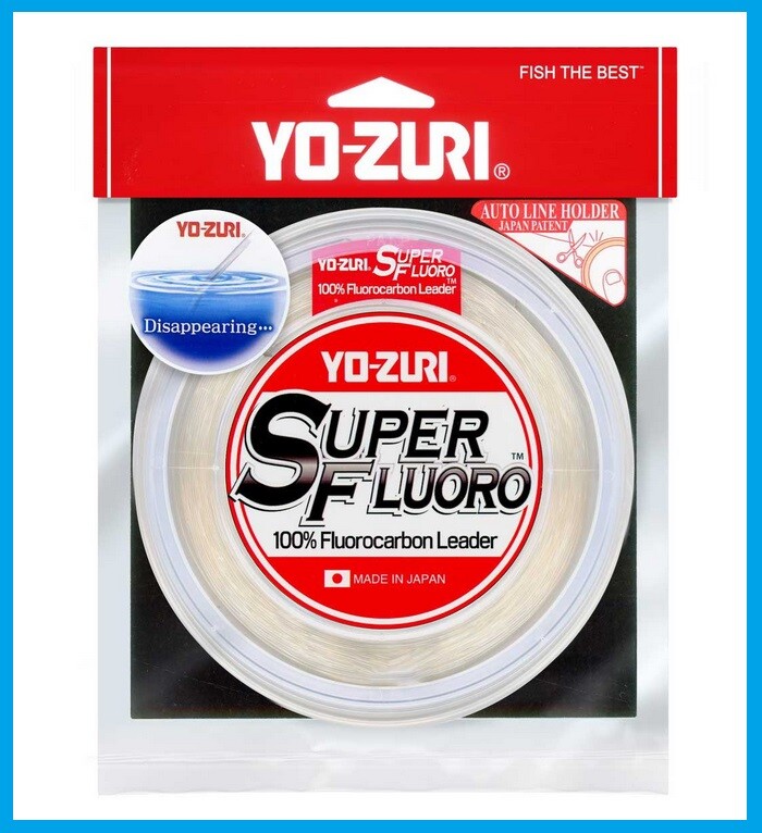 YO-ZURI SUPER FLUORO 100% Fluorocarbon Leader 100yd CLEAR COLOR Pick Your Size!